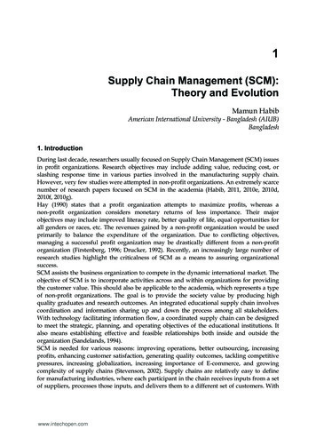 Supply Chain Management (SCM): Theory And Evolution