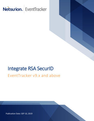 Integrate RSA SecurID
