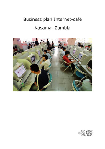 Business Plan Internet-café Kasama, Zambia