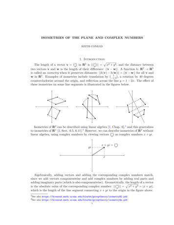 ISOMETRIES OF THE PLANE AND COMPLEX NUMBERS 