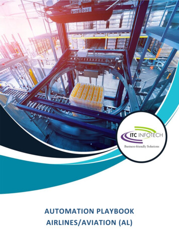 Automation Playbook Airlines/Aviation (Al)