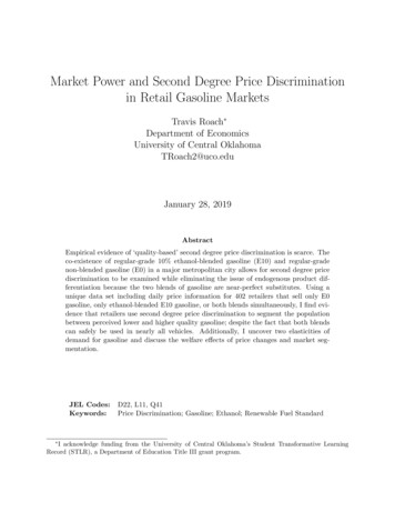 Market Power And Second Degree Price Discrimination In Retail Gasoline .