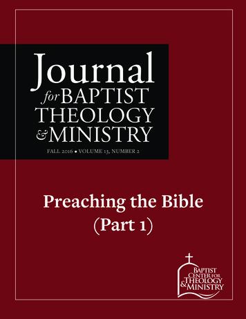 Preaching The Bible (Part 1) - NOBTS