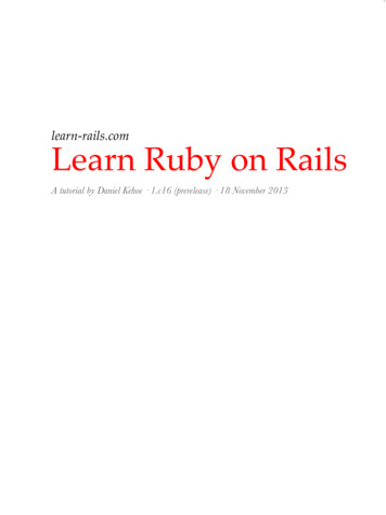 Learn Ruby On Rails - Updatey