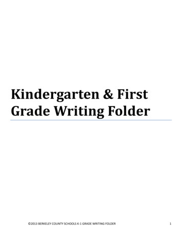 Kindergarten & First Grade Writing Folder