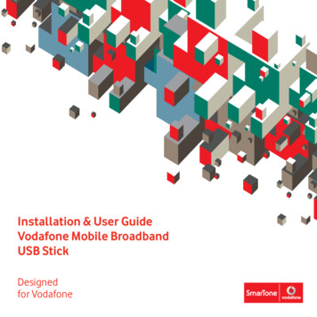 Installation & User Guide Vodafone Mobile Broadband USB 
