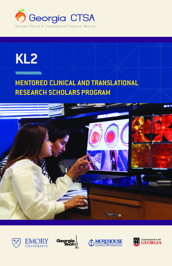 Mentored Clinical And Translational Research Scholars Program