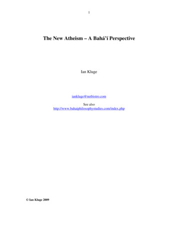 The New Atheism – A Bahá’í Perspective