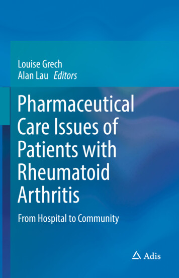 Louise Grech Alan Lau Editors Pharmaceutical Care Issues .