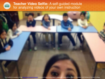 Teacher Video Selfie: A Self-guided Module For Analyzing .