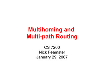 Multihoming And Multi-path Routing - Gatech.edu
