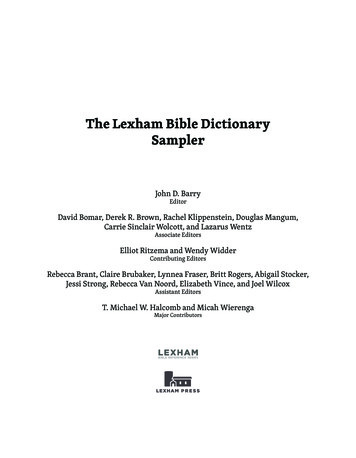 The Lexham Bible Dictionary Sampler - Logos Bible 