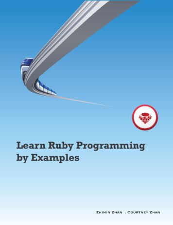 Learn Ruby Programming By Examples - Leanpub