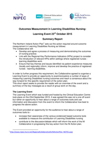Outcomes Measurement In Learning Disabilities Nursing - HSCNI