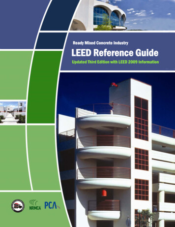 Ready Mixed Concrete Industry LEED Reference Guide