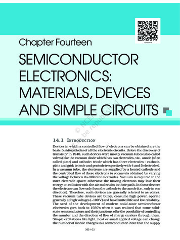 Chapter Fourteen SEMICONDUCTOR ELECTRONICS: 