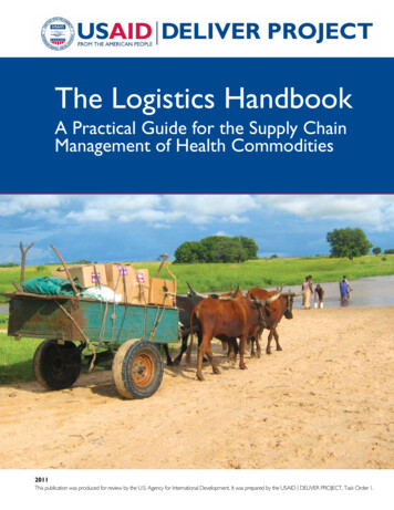 The Logistics Handbook - USAID Global Health Supply Chain .