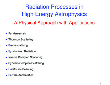 Radiation Processes In High Energy Astrophysics