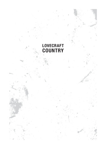 LOVECRAFT COUNTRY - Matt Ruff