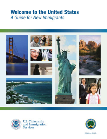 Welcome To The United States A Guide For New Immigrants