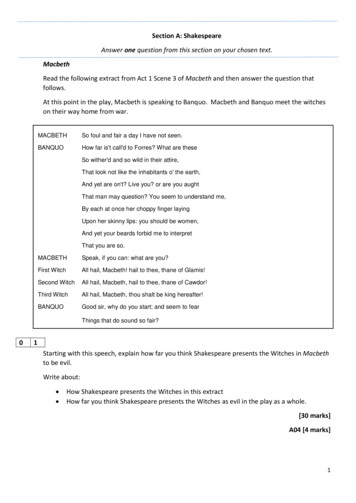 Section A: Shakespeare - GCSE English Revision