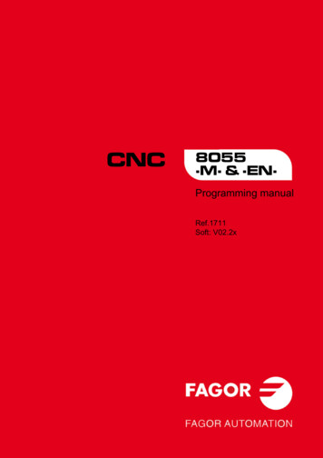 CNC 8055 ·M· & ·EN· - Fagorautomation 