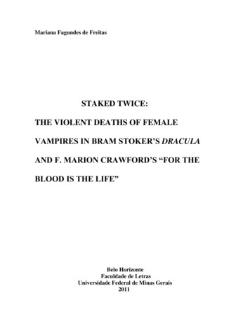 STAKED TWICE: THE VIOLENT DEATHS OF FEMALE