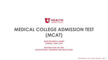 Medical College Admission Test (Mcat)