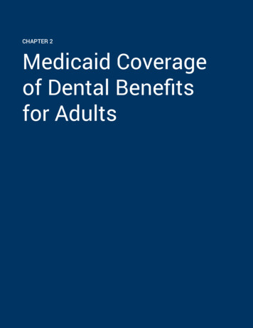 Medicaid Coverage Of Dental Benefits For Adults