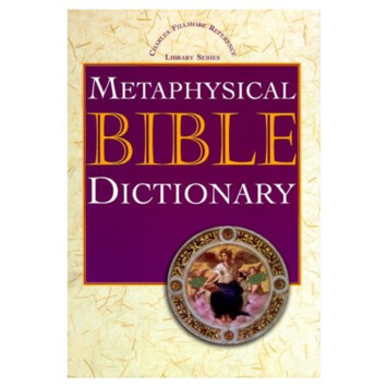 Metaphysical Bible Dictionary Charles Fillmore