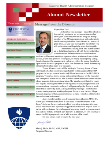 Winter 2019 Issue 33 Essage From The Irector