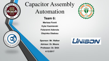 Capacitor Assembly Automation