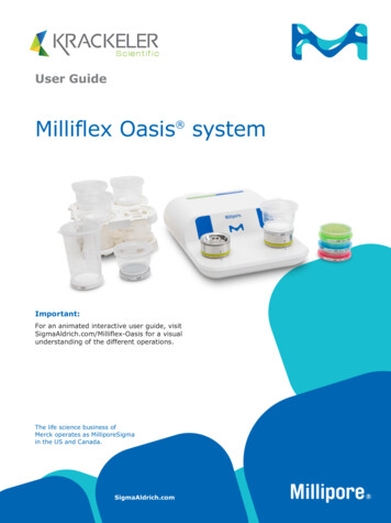 Milliflex Oasis System - Krackeler 