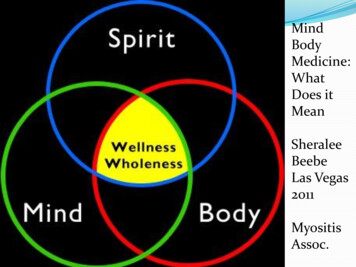 Mind Body Medicine: What Does It Mean Sheralee Beebe 