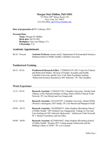 Academic Appointments Postdoctoral Training Work Experience