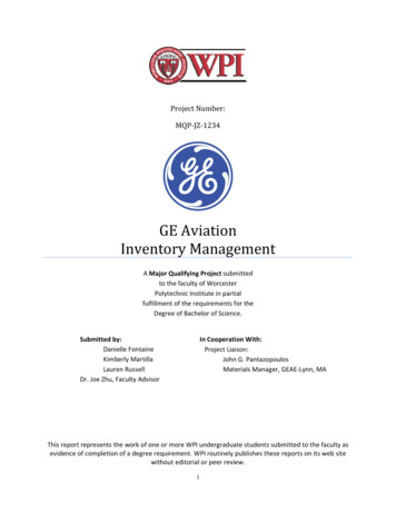 GE Aviation Inventory Management