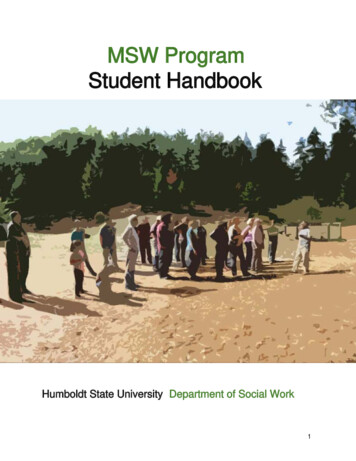 MSW Program Student Handbook - Humboldt.edu