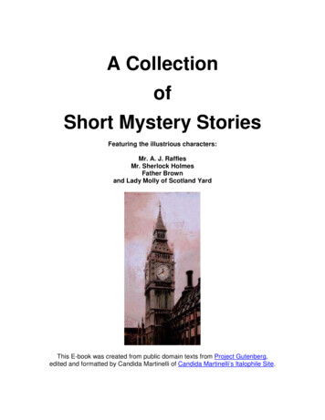 A Collection Of Short Mystery Stories - Italophile S