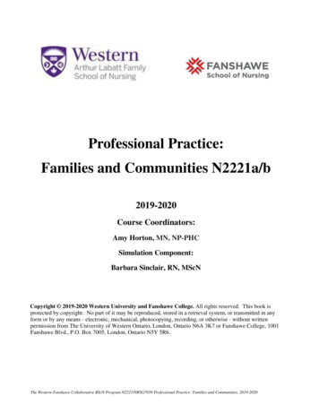 Professional Practice: Families And Communities N2221a/b