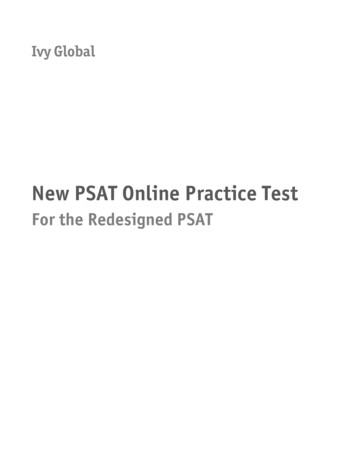 New PSAT Online Practice Test - S.ivyglobal 
