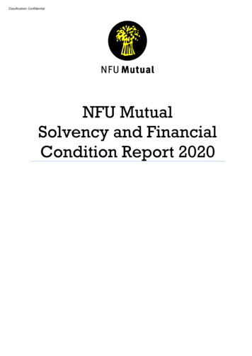 NFU Mutual Solvency And Financial Condition Report 2020