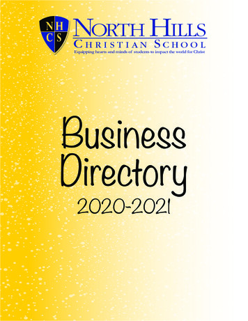 Business Directory - North Hills Christian School - Salisbury, NC