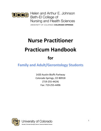Nurse Practitioner Practicum Handbook