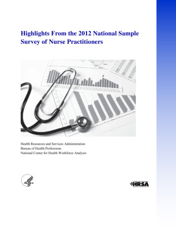 Highlights From The 2012 National Sample Survey Of Nurse Practitioners