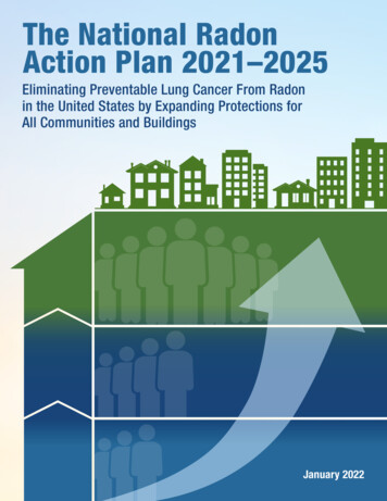 The National Radon Action Plan 2021-2025 - American Lung Association