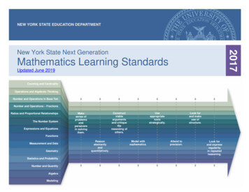New York State Next Generation Mathematics Learning 