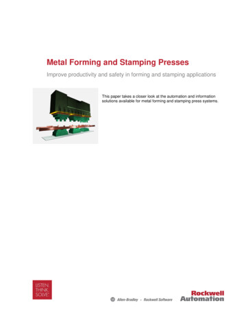 Metal Forming And Stamping Presses
