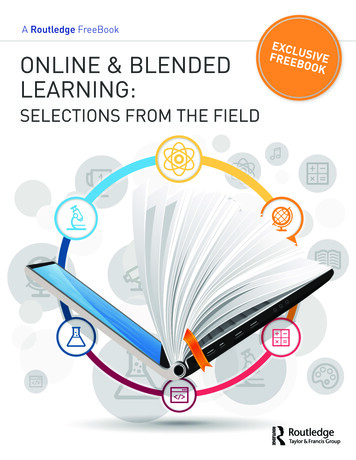USIVE ONLINE & BLENDED LEARNING - Routledge