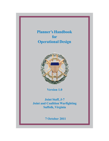 Planner’s Handbook For Operational Design