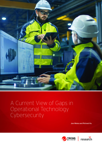 A Current View Of Gaps In Operational Technology Cybersecurity